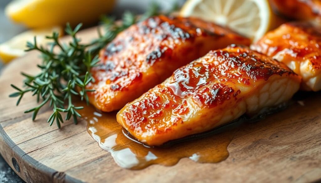 Crispy Honey Garlic Salmon Bites