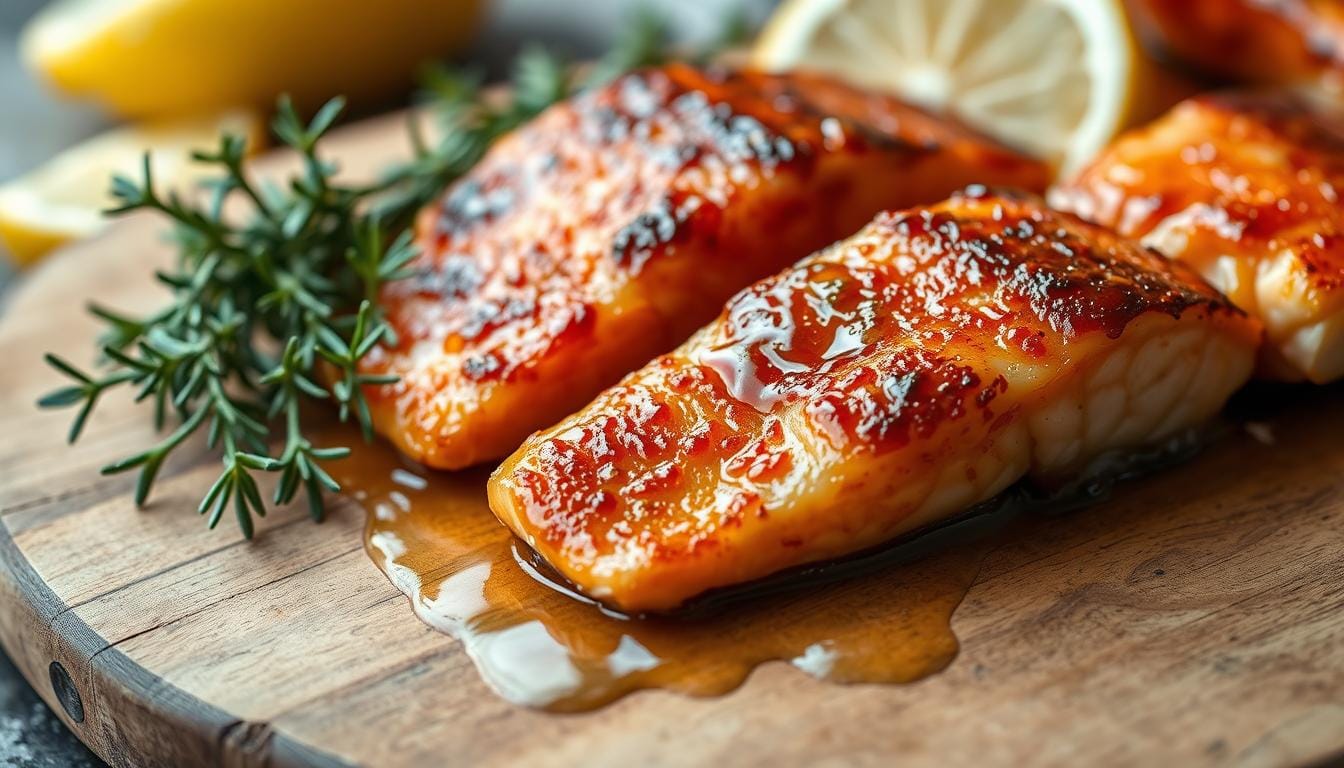 Crispy Honey Garlic Salmon Bites