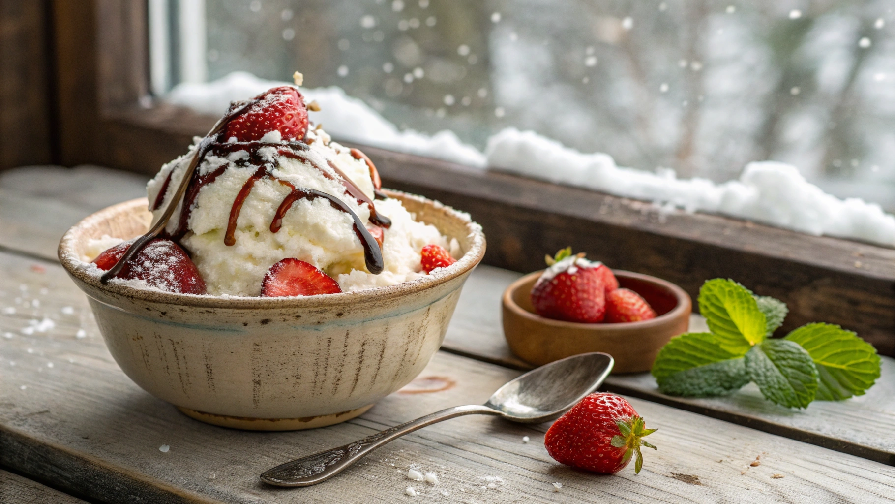 snow cream recipe