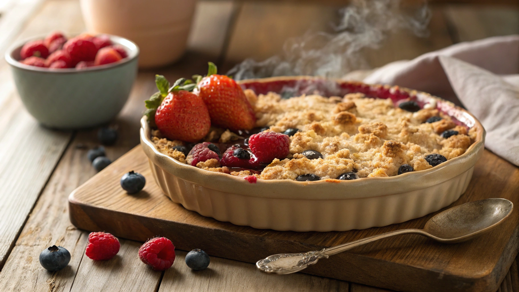 berry crumble