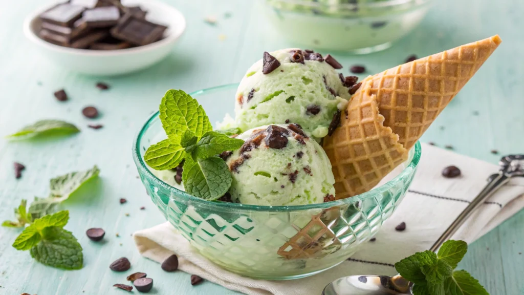 mint chocolate chip ice cream