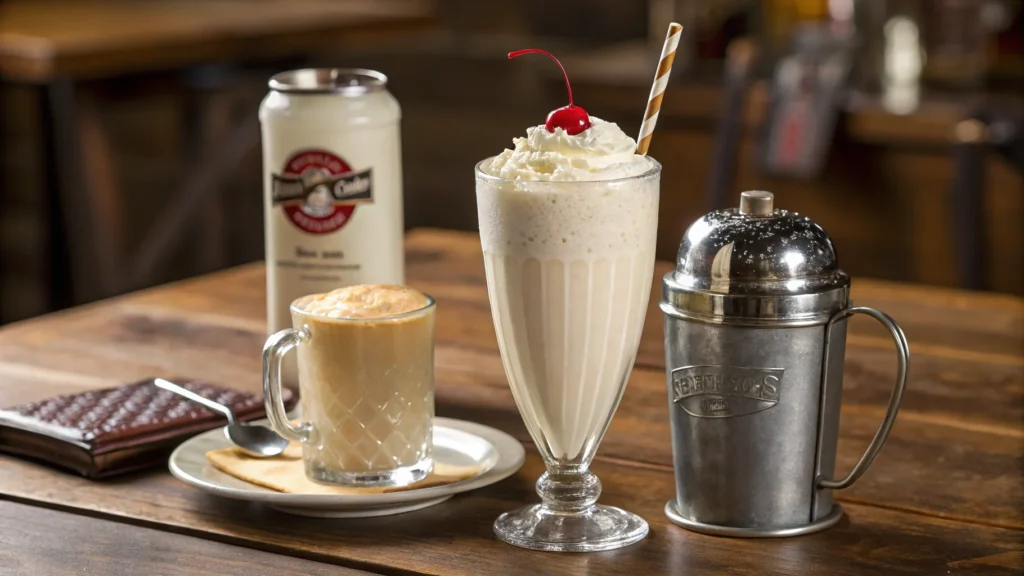 malt and a milkshake