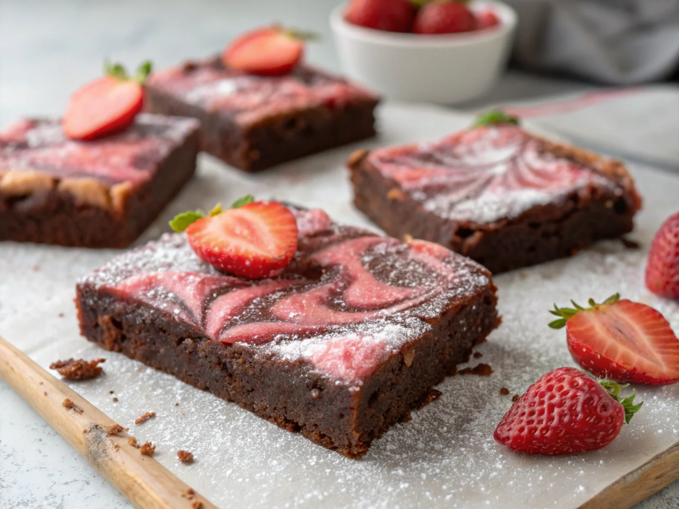 strawberry brownies strawberry brownies