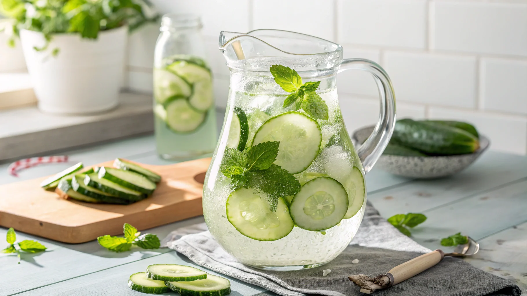 Cucumber and Mint Water