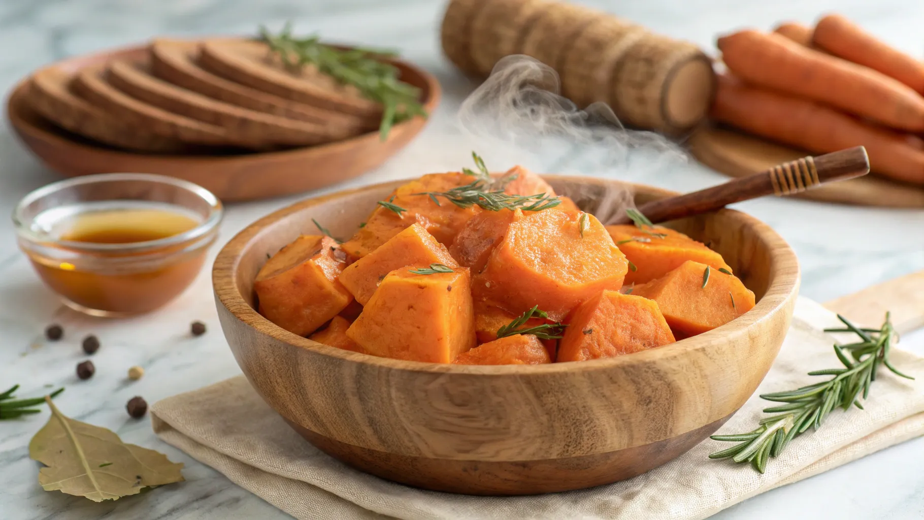 Steam Sweet Potatoes