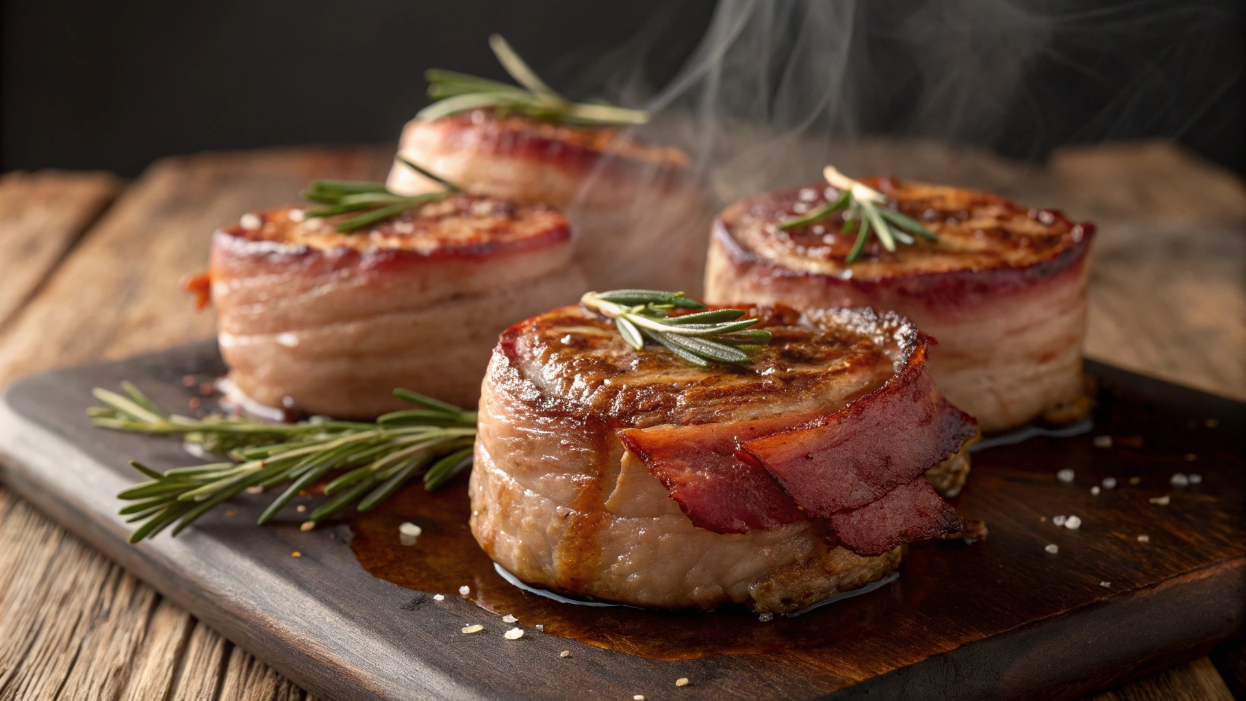 bacon wrapped filet mignons bacon wrapped filet mignons