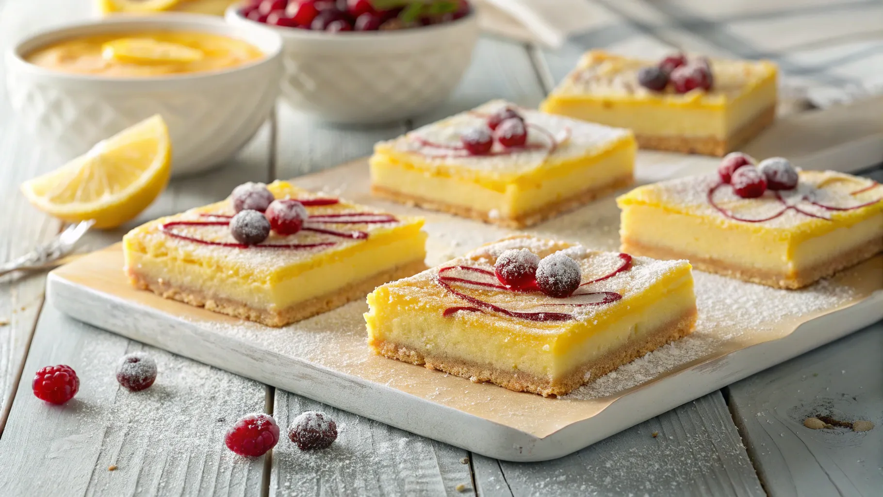 cranberry lemon bars