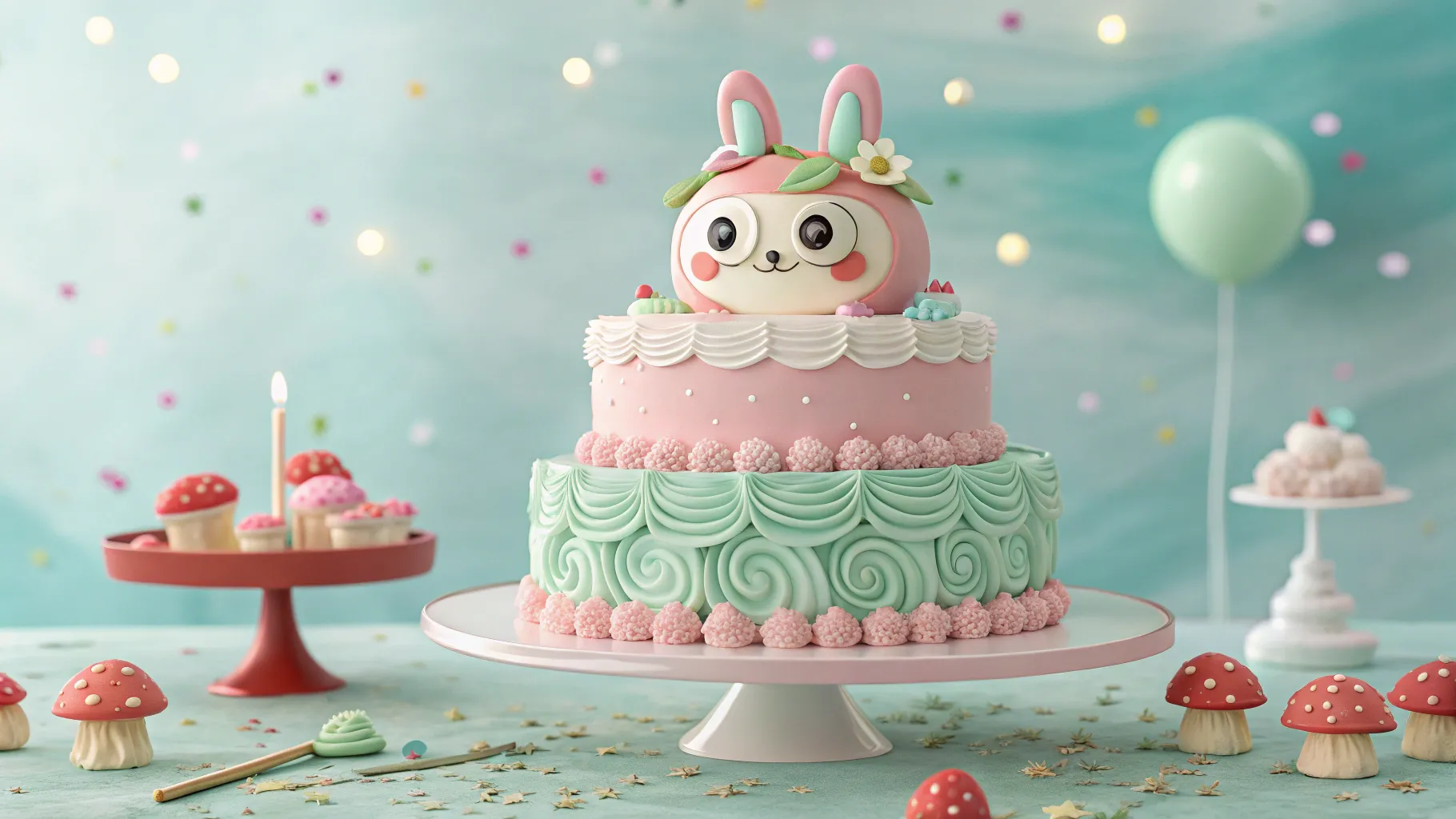 Labubu Birthday Cake